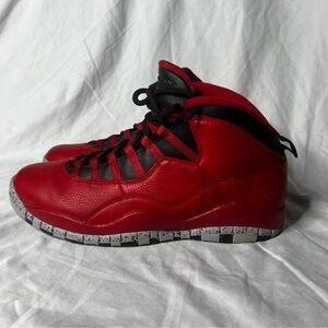 Jordan Red and Black Athletic Sneakers
